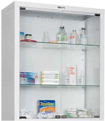 Шкаф медицинский металлический Hilfe МД 2 1670/SG Шкаф медицинский металлический Hilfe МД 2 1670/SG